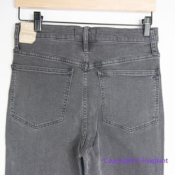 NEW Madewell Stovepipe Jeans in Banberry Wash: Raw-Hem Edition,‎ 27 - Picture 9 of 13